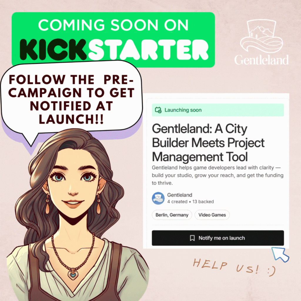 Gentleland Kickstarter pre-campaign page announcement!